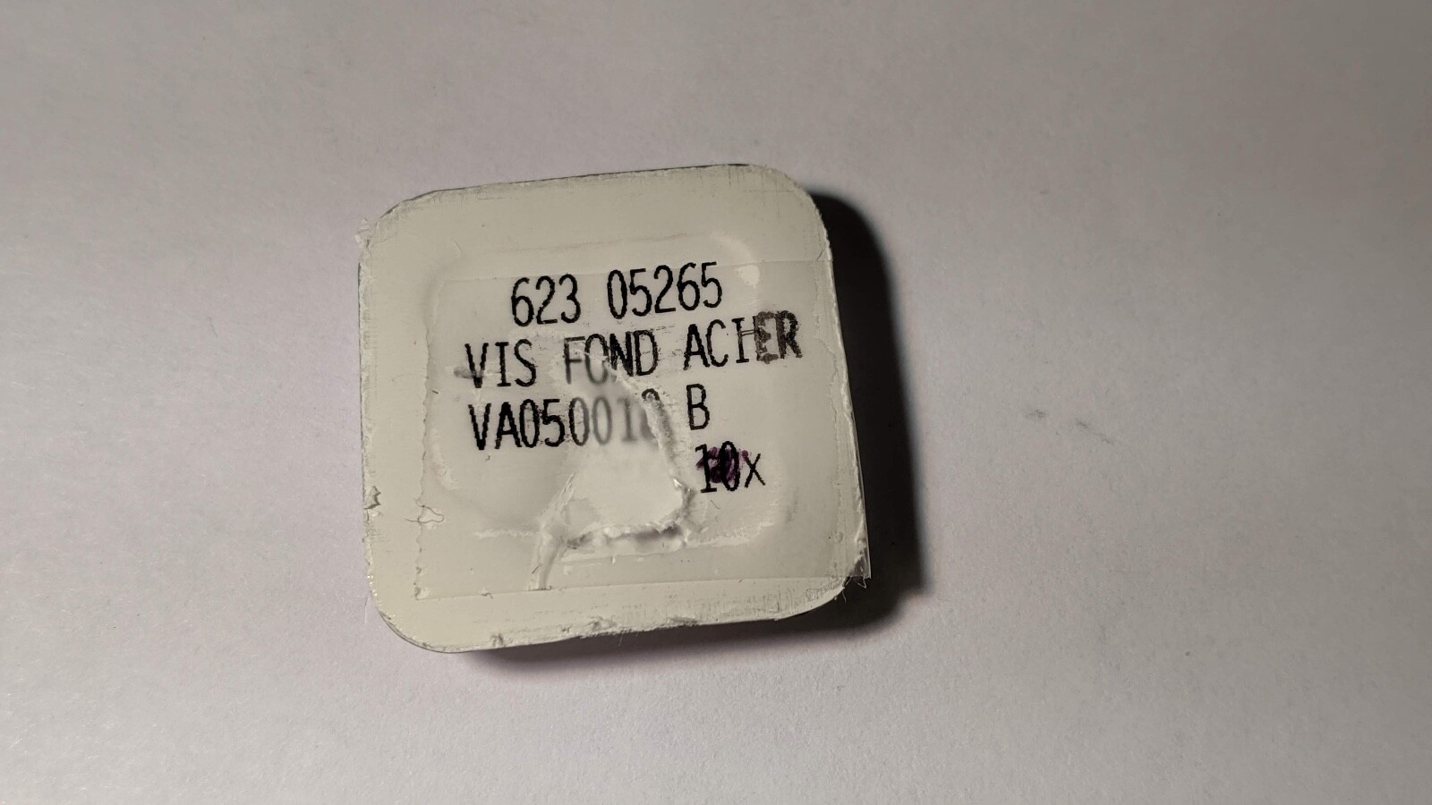 Cartier SCREW Stainless Steel 623 05265. Vis fond acier VA050010B