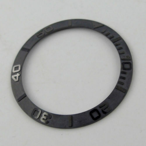 38mm Black/Gray Bezel Insert Fit For 40MM SUB GMT Watch SKX007 Ceramic/Metal