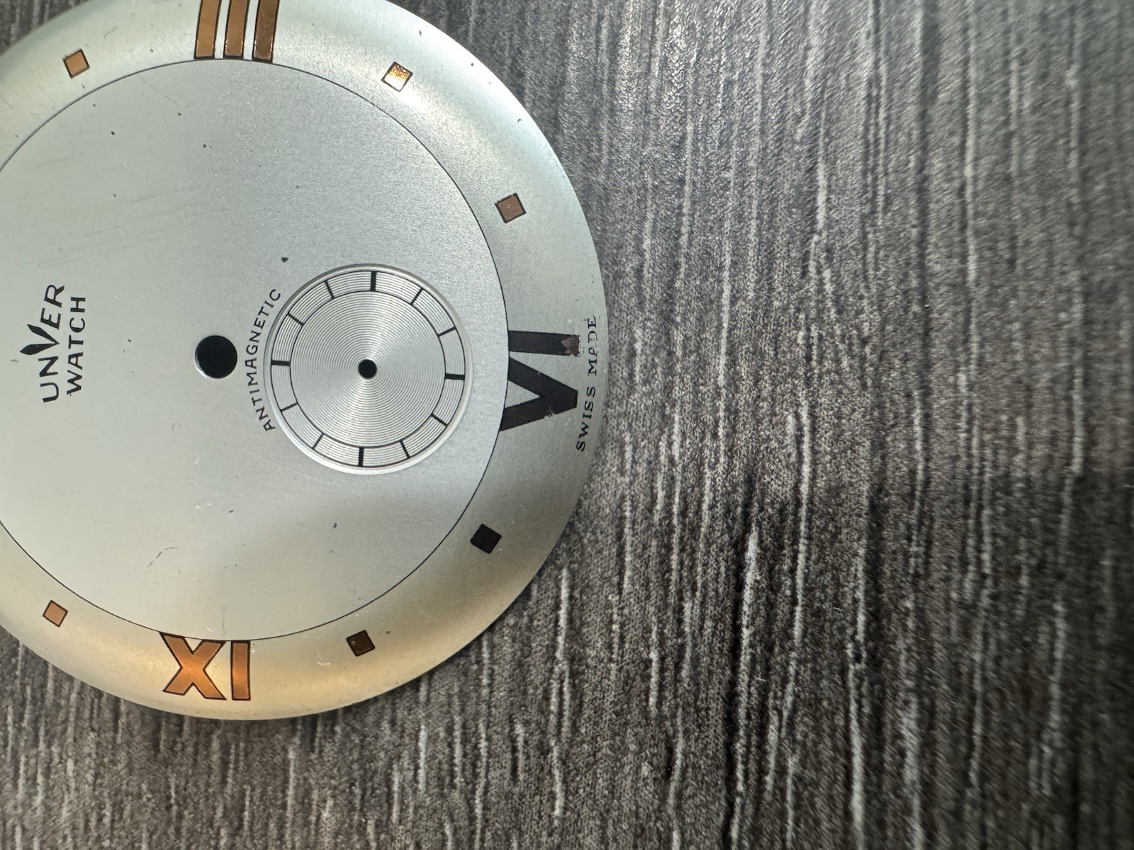 Unver Watch Dial For Parts Swiss Made