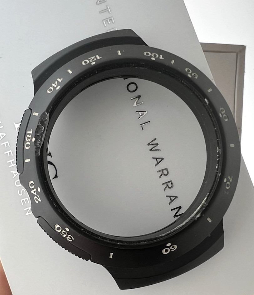 IWC / PORSCHE DESIGN COMPASS RARE WATCH CASE 3700S BLACK PVD 41MM NEW Swiss Made