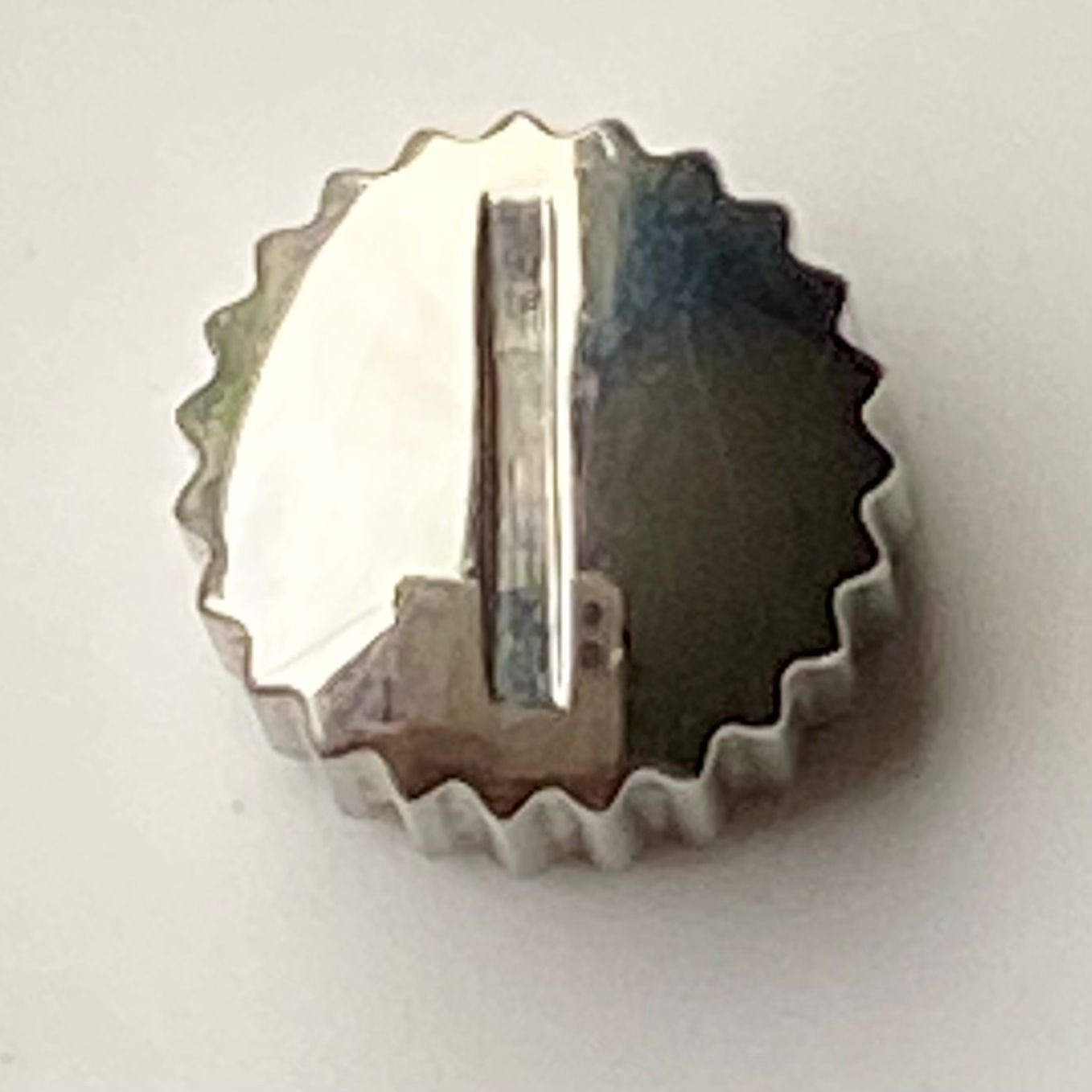 Silver Stainless Steel 6mm X 3.5mm Watch Crown For Ebel Tap 10 Fit Case Tube 2.5