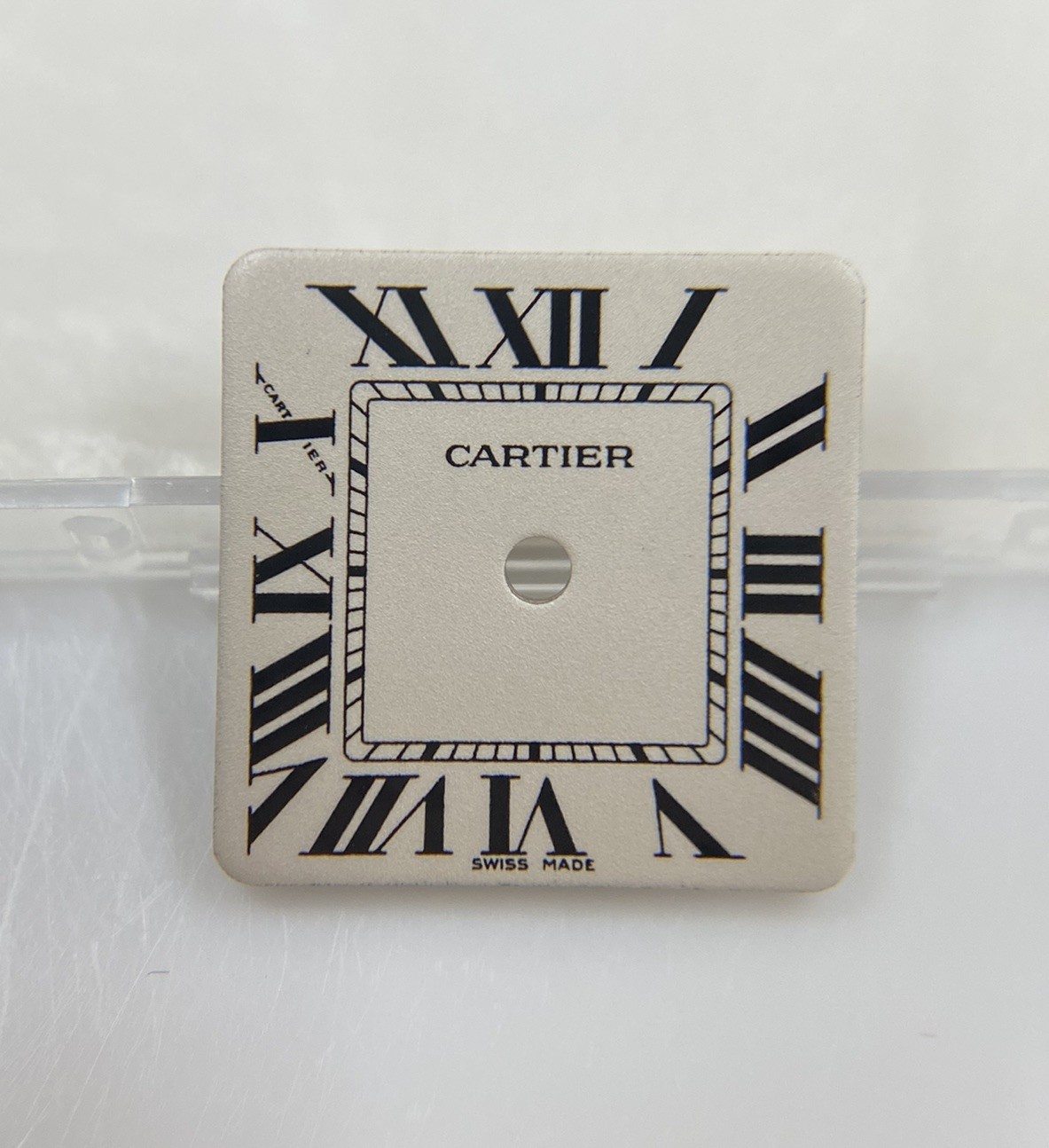 Original NOS Cartier Santos Galbée Cal 157 Ivory Roman Numeral Dial