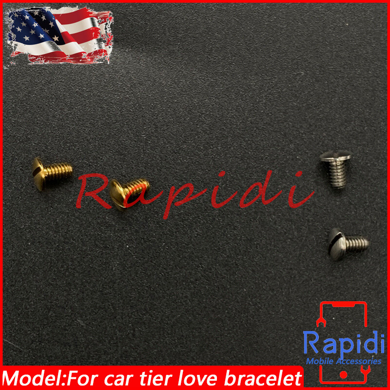 1 Pair Screws Replacement Parts for Love Bracelet (Yellow Gold / Silver)