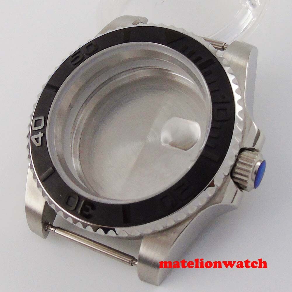 Automatic Watch Case Sapphire Glass 40mm Fit NH35 Miyota8215 2813 ETA2824 PT5000