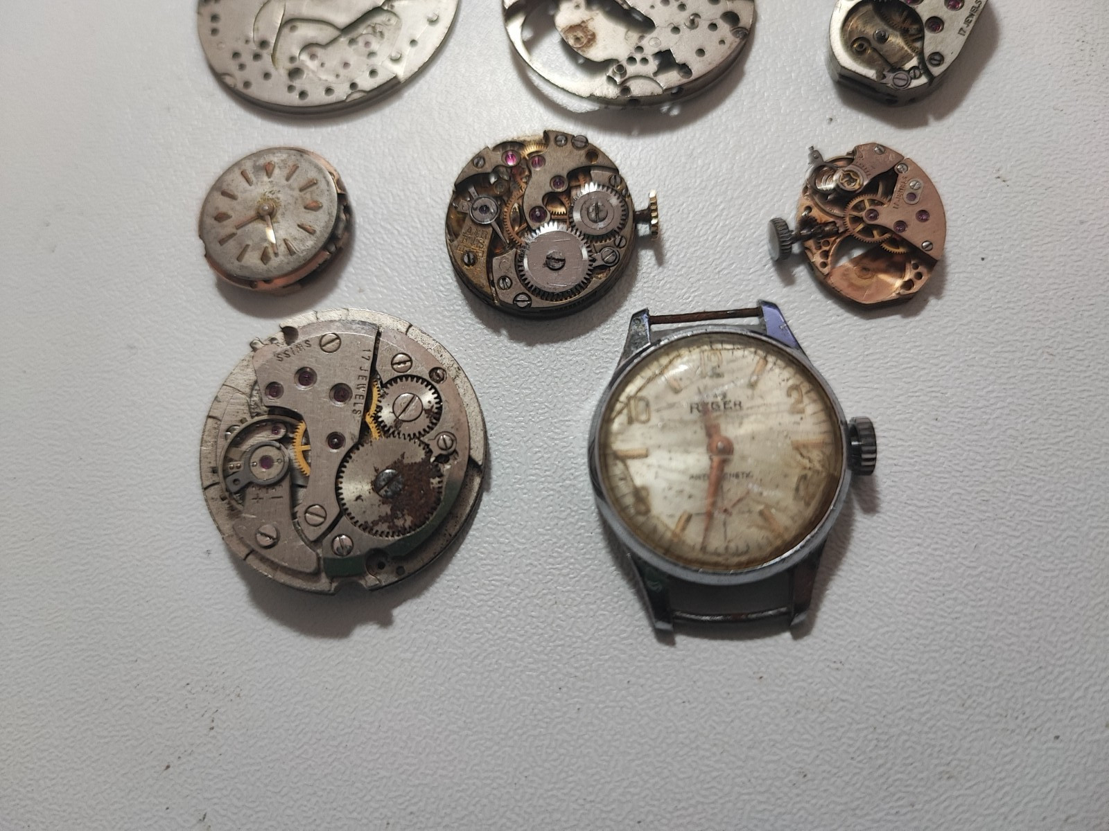 mix AS Watch Main Plate movement lot as 1791/93 AS 1726 AS 1677 AS 46 others