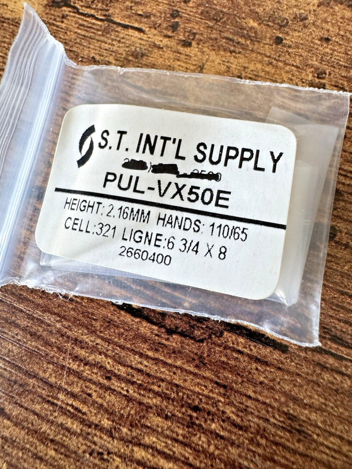 PUL-VX50E JAPAN WATCH MOVEMENT BRAND NEW SEALED COMPLETE GENUINE W/BATTERY