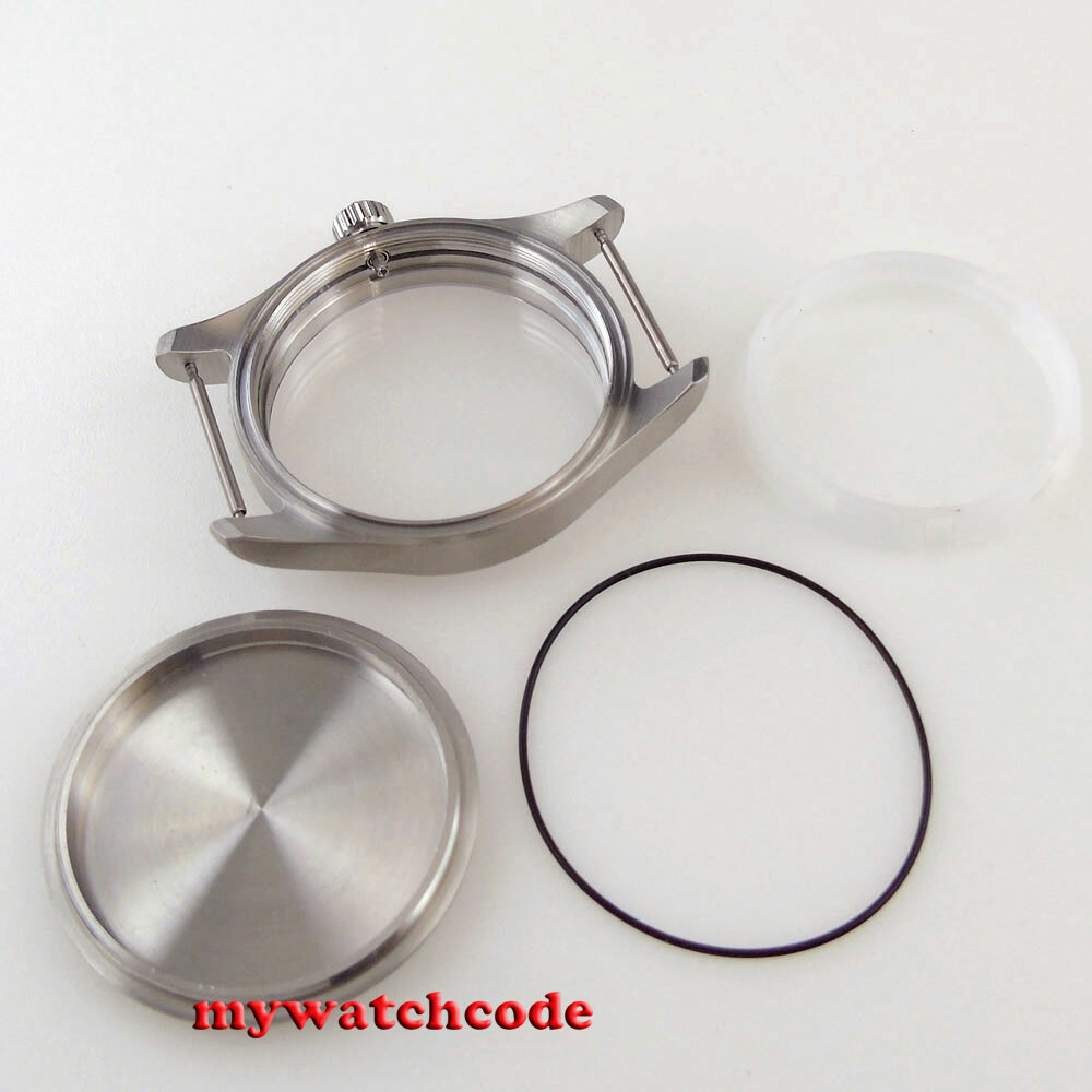 39mm Solid Steel Sapphire Glass Watch Case Bracelet Fit NH34 NH35 NH36 ETA 2824
