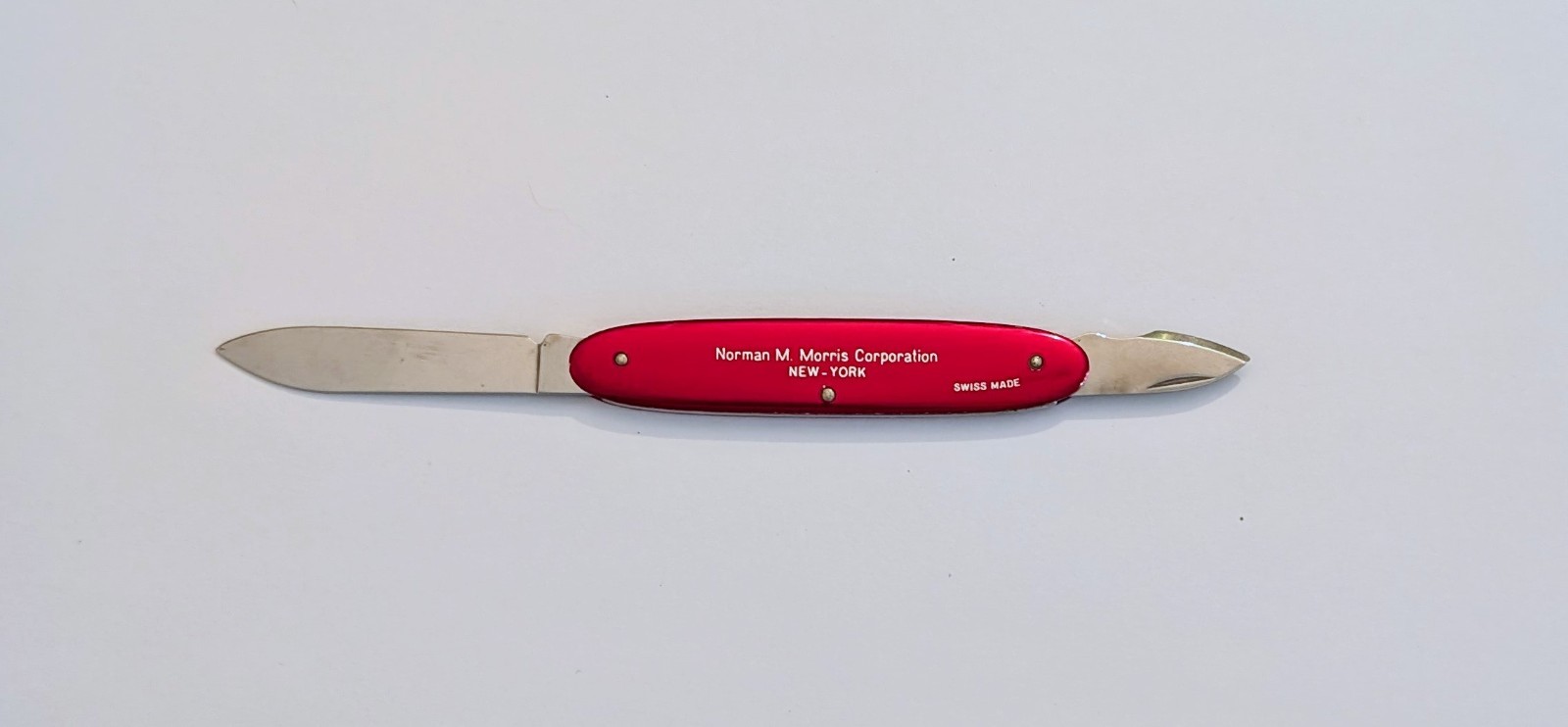 Omega Watch Pocket Knife Swiss Made Norman M Morris Corp New York Victorinox