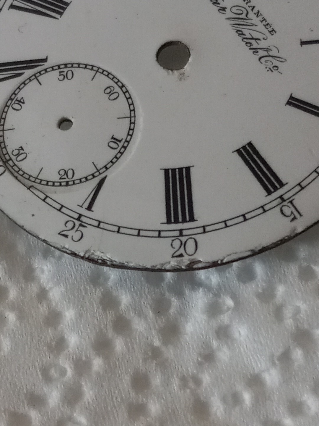 ANTIQUE STAR WATCH CO. POCKET WATCH PORCELAIN DIAL ROMAN #
