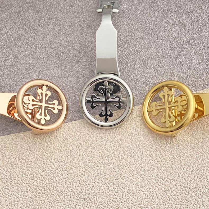 16/18mm Lantern Clasp for Patek, Snowflake Clasp, Cruciform Star