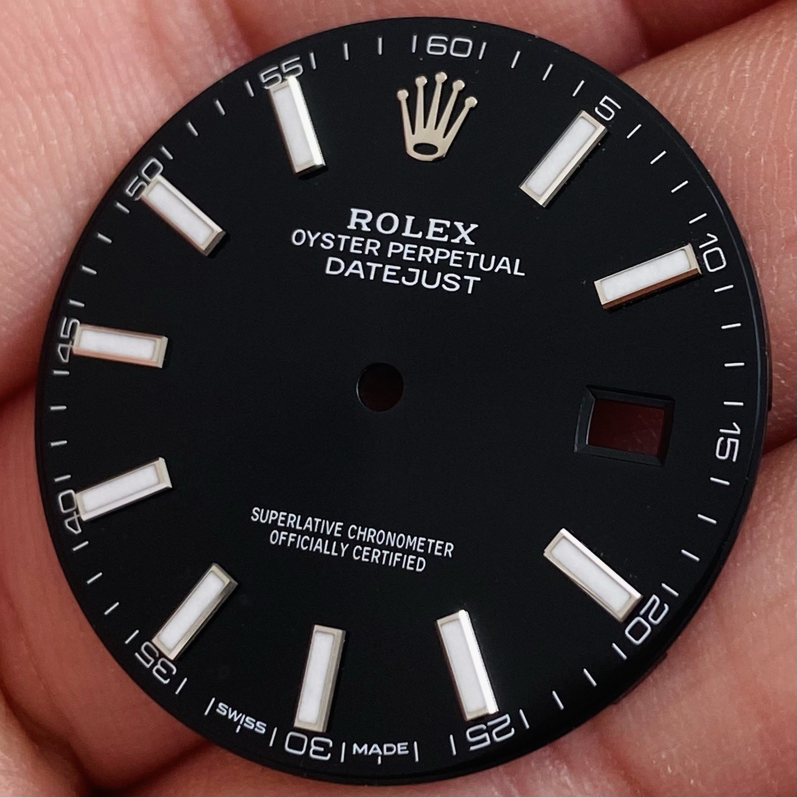 Rolex Black Dial For Datejust 41mm Model Ref 126300 & 126334