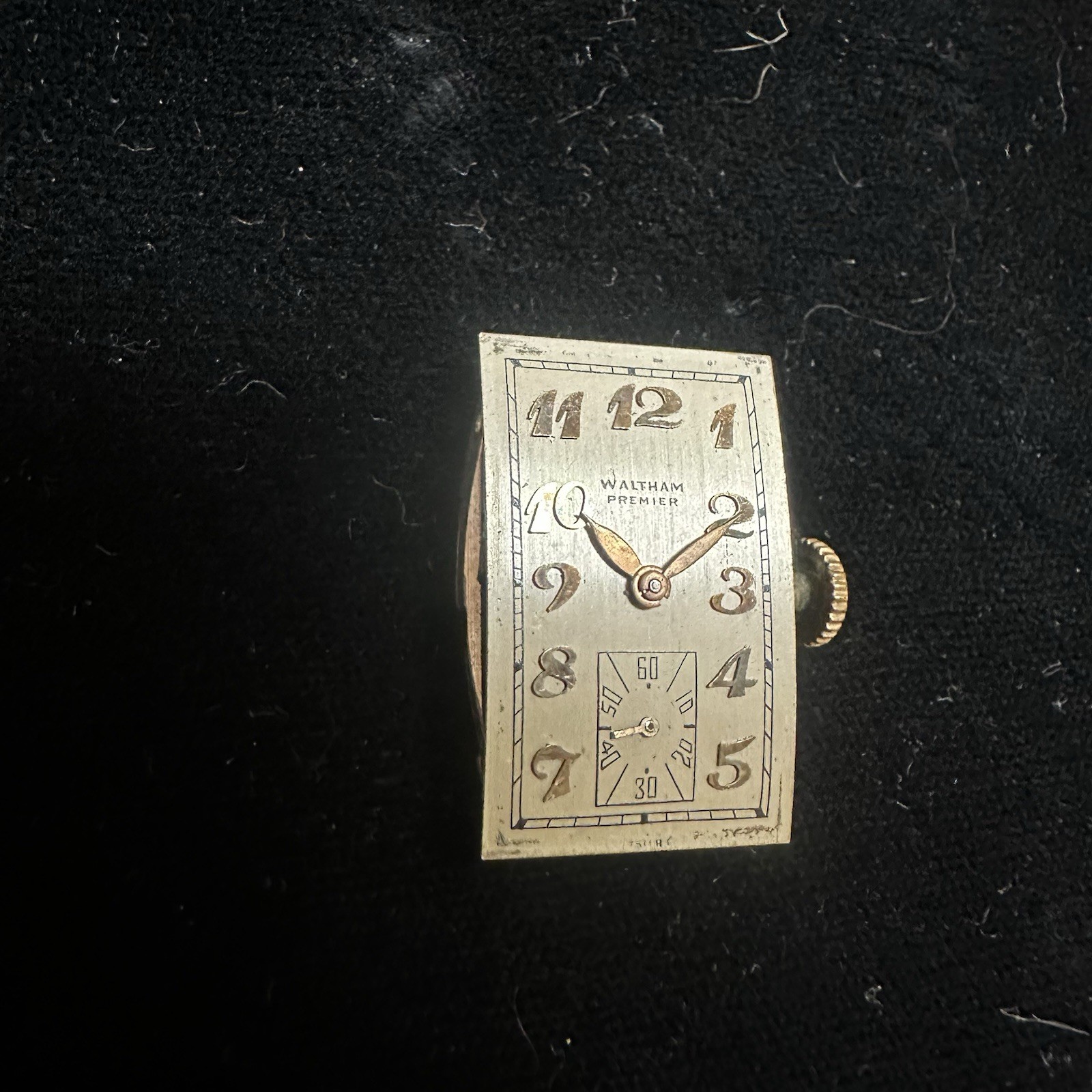 Waltham Premier 17j Watch Movement & Dial Parts Or Repair