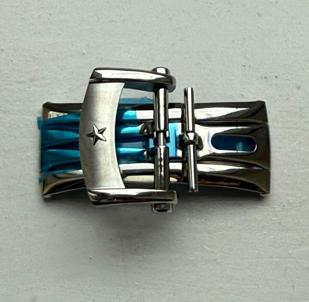 Genuine Original Zenith Deployment Deployant Steel Clasp Buckle for 18mm Strap
