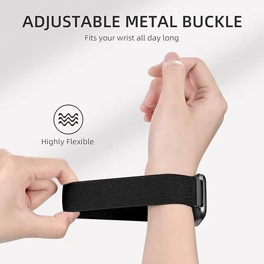 6 Pack Stretchy Nylon Watch Bands Compatible with Garmin Vivoactive 6/Vivoactive