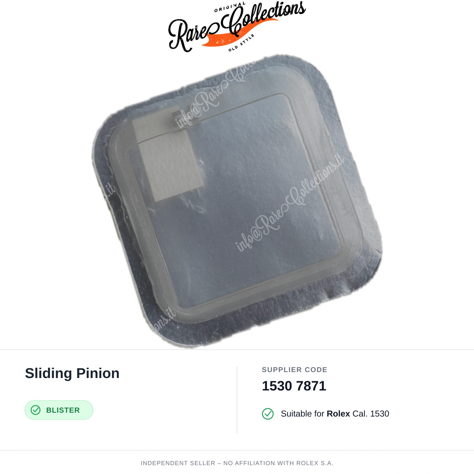 Sliding Pinion for Rolex (cod. 1530 7871) — New Blister NOS NOS X1