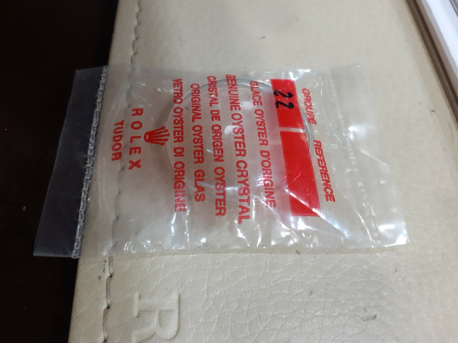 Rolex Plexyglass Groupe 22 glass ref. 1016 plastic glass new sealed