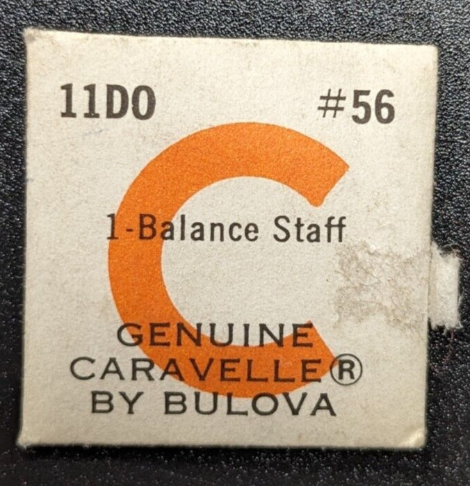 Genuine NOS Bulova Caravelle Cal. 11DO Watch Balance Staff Part# 56