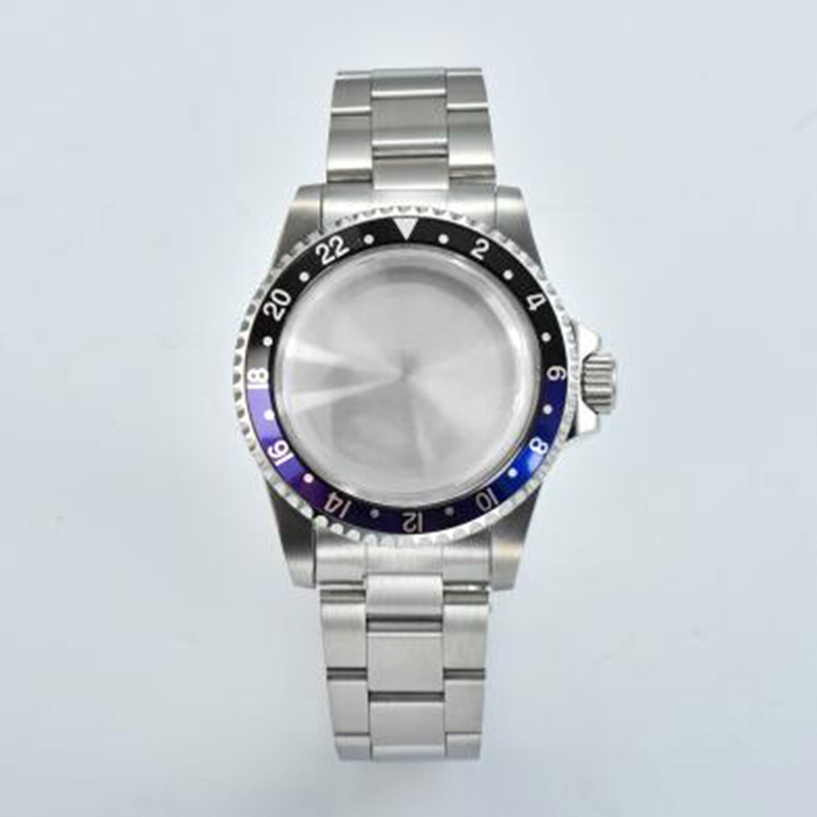 For NH35/36 Movement 39.5mm Retro Stainless Steel Watch Case + Strap