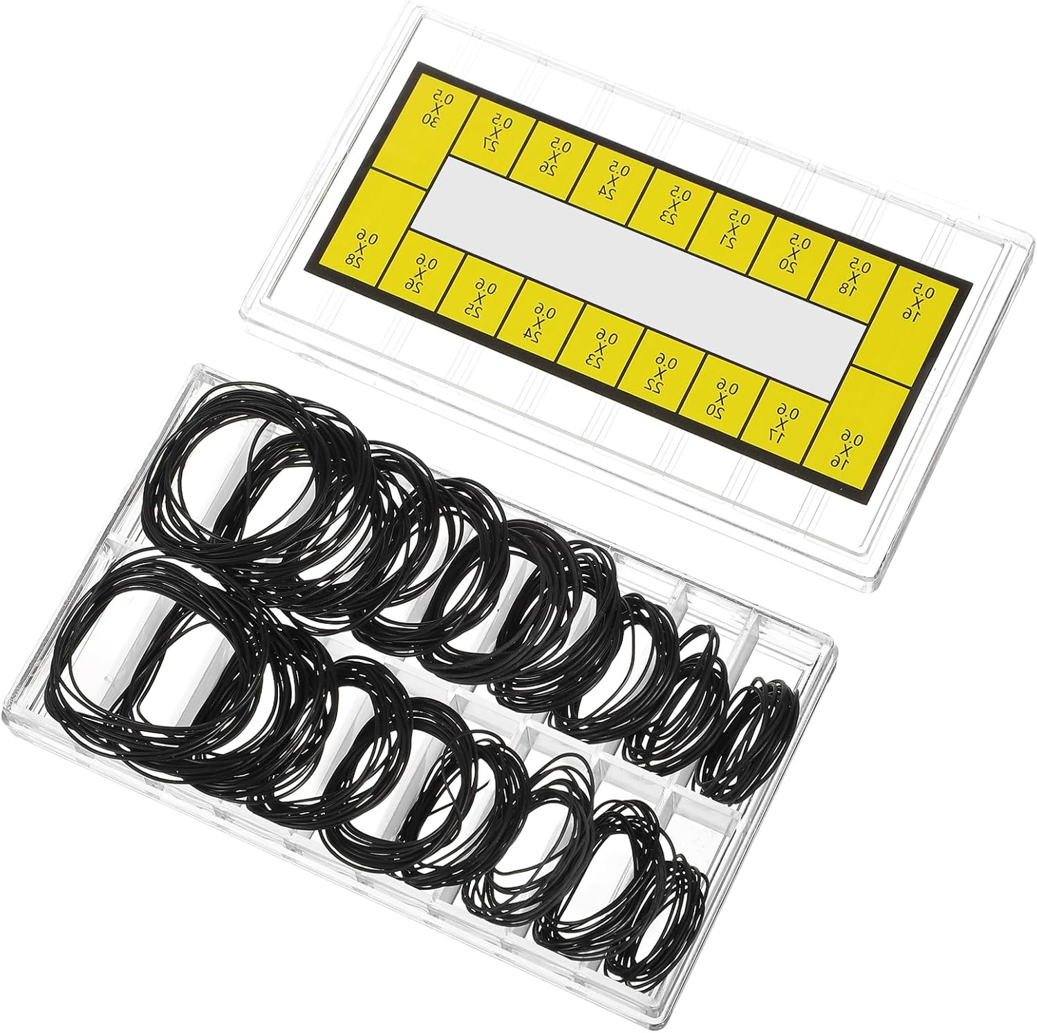 210 Pcs O Ring Watch Gasket Kit 18 Sizes Rubber Sealing Ring Kit for Watch B…