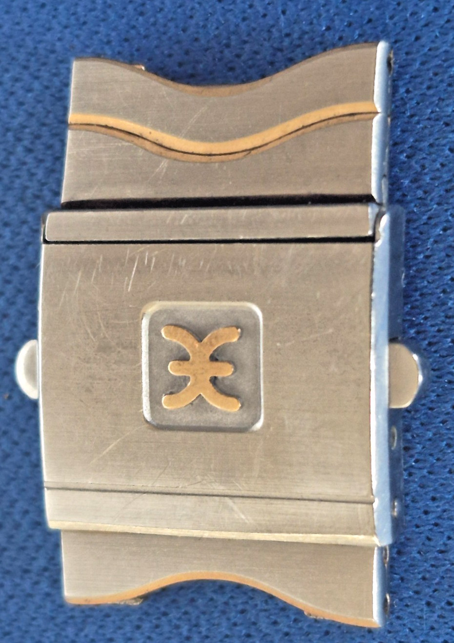 Ebel Sport Classic Wave Men Gold and Steel Watch Clasp Buckle For 15mm Band