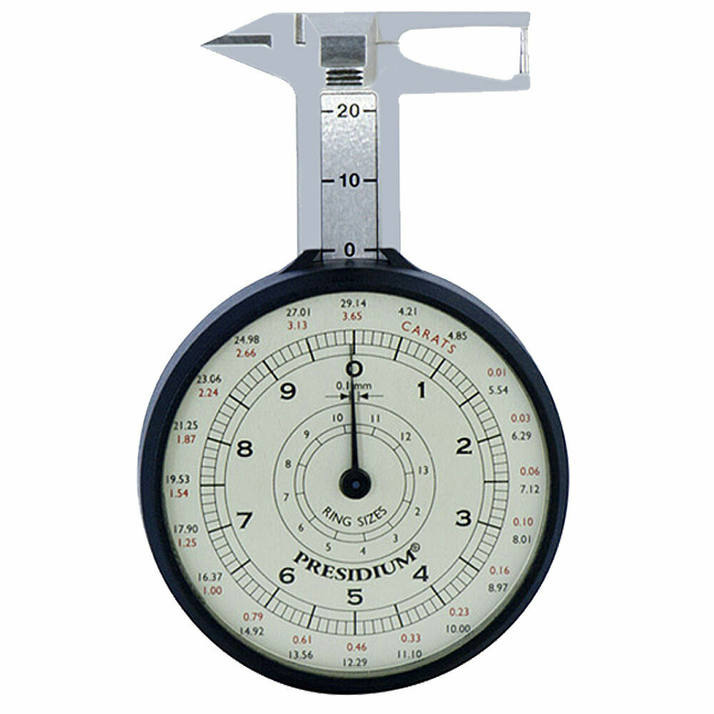 Presidium Dial Gauge Stone Measuring Device With Carat Display & Gemstone Table