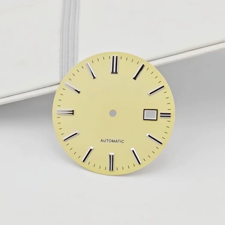 35mm Fine Cocktail Creamy Light Yellow Watch Dial for NH35 SBGR261G