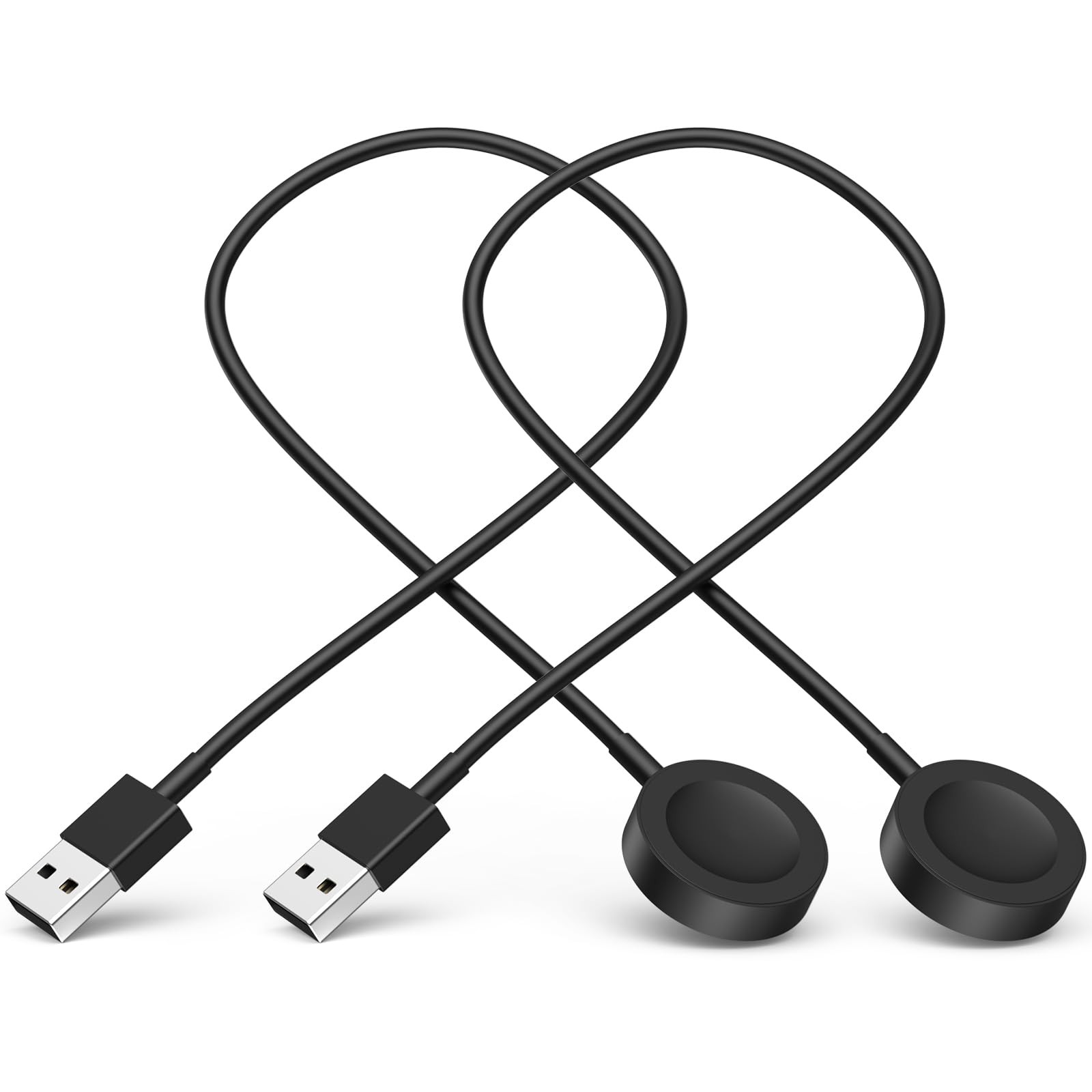 2Pack Short for Apple Watch Charger USB Magnetic Wireless Fast Iwatch Charger Po