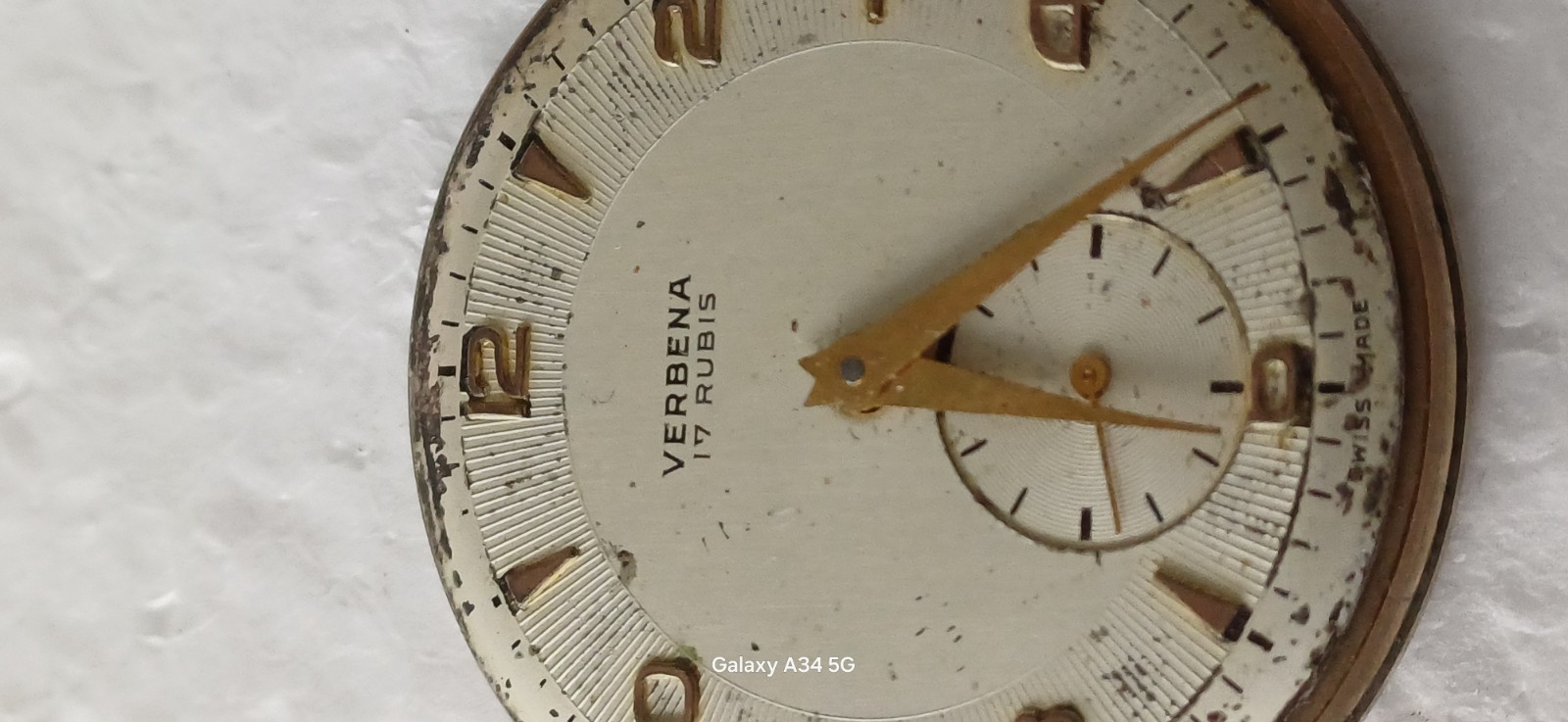 Verbena Working Manual Winding Movement Watch 34mm