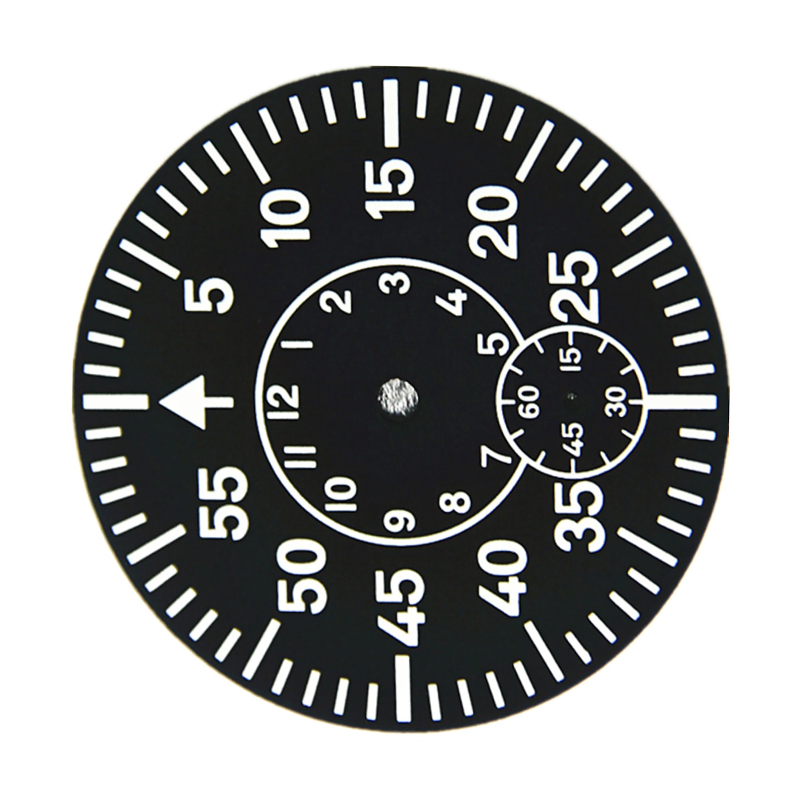 Watch Dial Plate Green Luminous Second At 6 For ETA 6498 For Seagull ST3620;