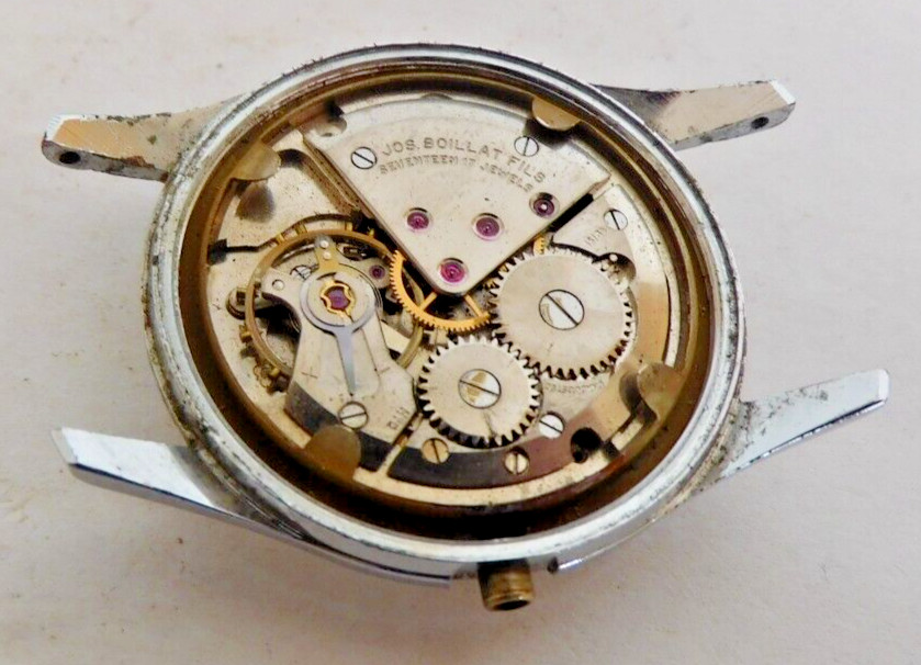 ETA 2390 Gents Hilton 17 Jewels. Rusnning. For Parts or Repair.