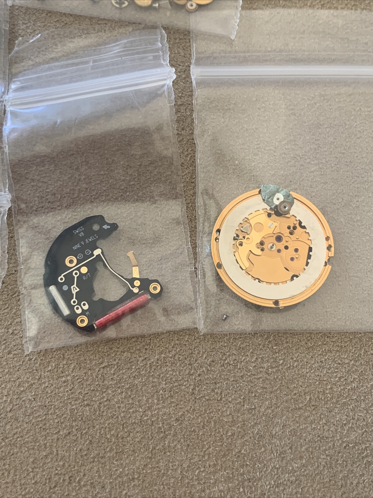 BUNDLE LOT ETA 256.0001 Movement Parts Accutron Marco Polo Dial SWISS Authentic