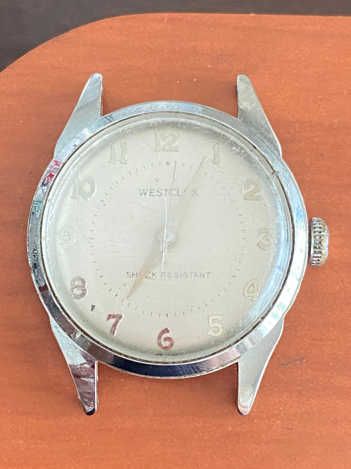 VINTAGE WESTCLOX WRIST WATCH MOVEMENT, CAL. W7, NOT RUNNING, GOOD BALANCE