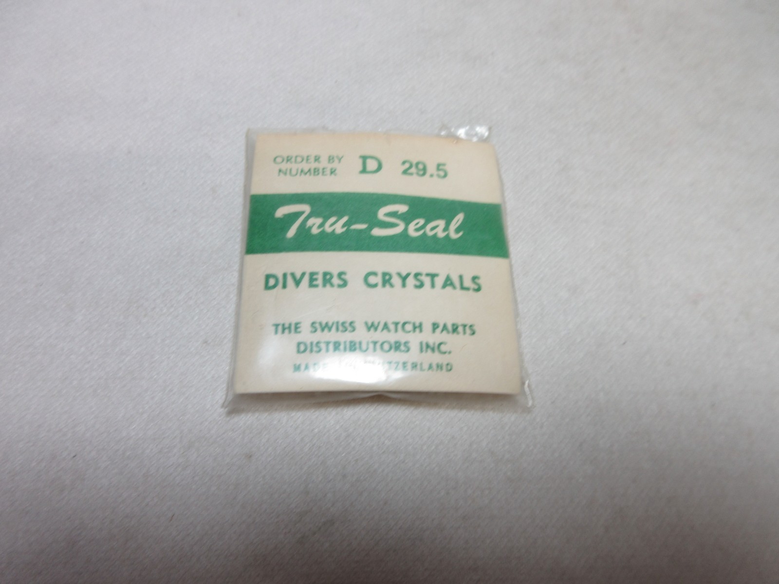 TRU SEAL DIVERS ROUND WATCH CRYSTAL D 29.5 WATERPROOF REPLACEMENT PART #443