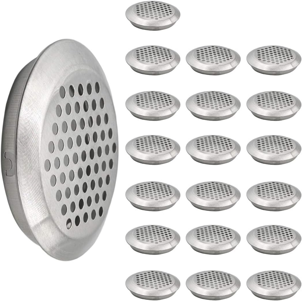 2/53mm Soffit Vent Circular Air Vents Stainless Steel 20pcs