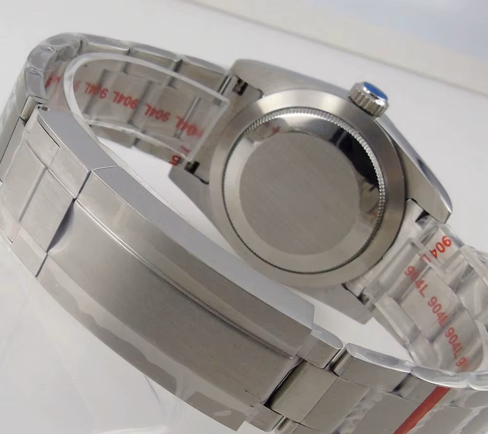 Stainless Steel Watch Case Flat Bezel Oyster Strap – 39mm – NH35