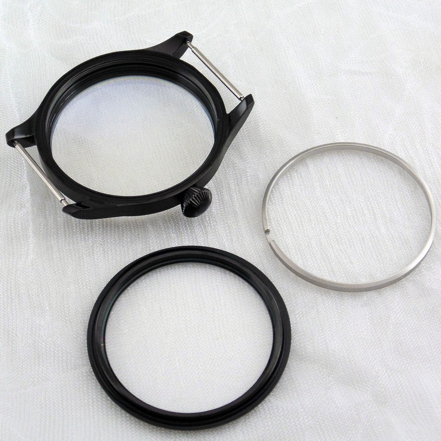 44mm Stainless Steel Watch Case Fit For Seagull ST3600 ETA 6497 6498 Movement F