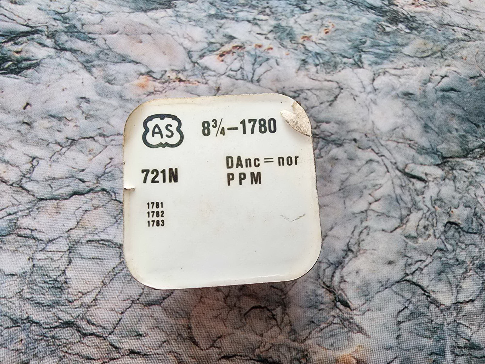 NOS AS 1780 1781 1782 1783 # 721N Balance Complete New Old Stock