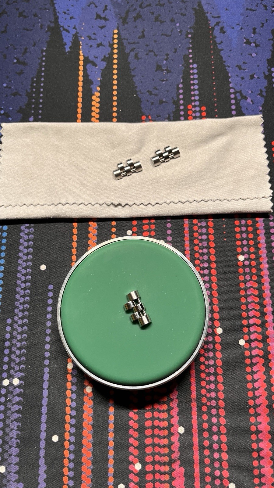 Rolex stainless steel jubilee links 15.5mm