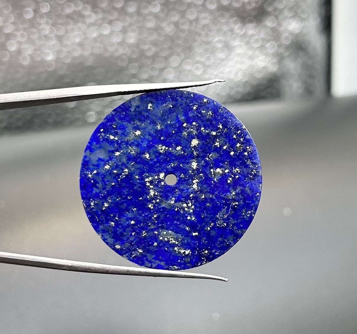 Blue Lapis lazuli Watch Dial: 33 mm Gemstone Watch dial Watch Face Flat Disk