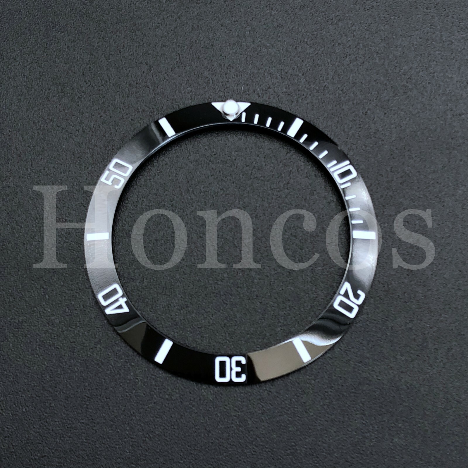 BEZEL INSERT FITS FOR ROLEX 40MM SEA DWELLER 16600 OR 16660 WATCH BLACK