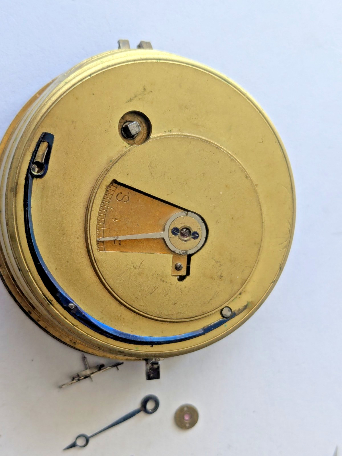 Antique W.H. Clever & Sons Todmorden English Pocket Watch Movement Dial 46mm F16
