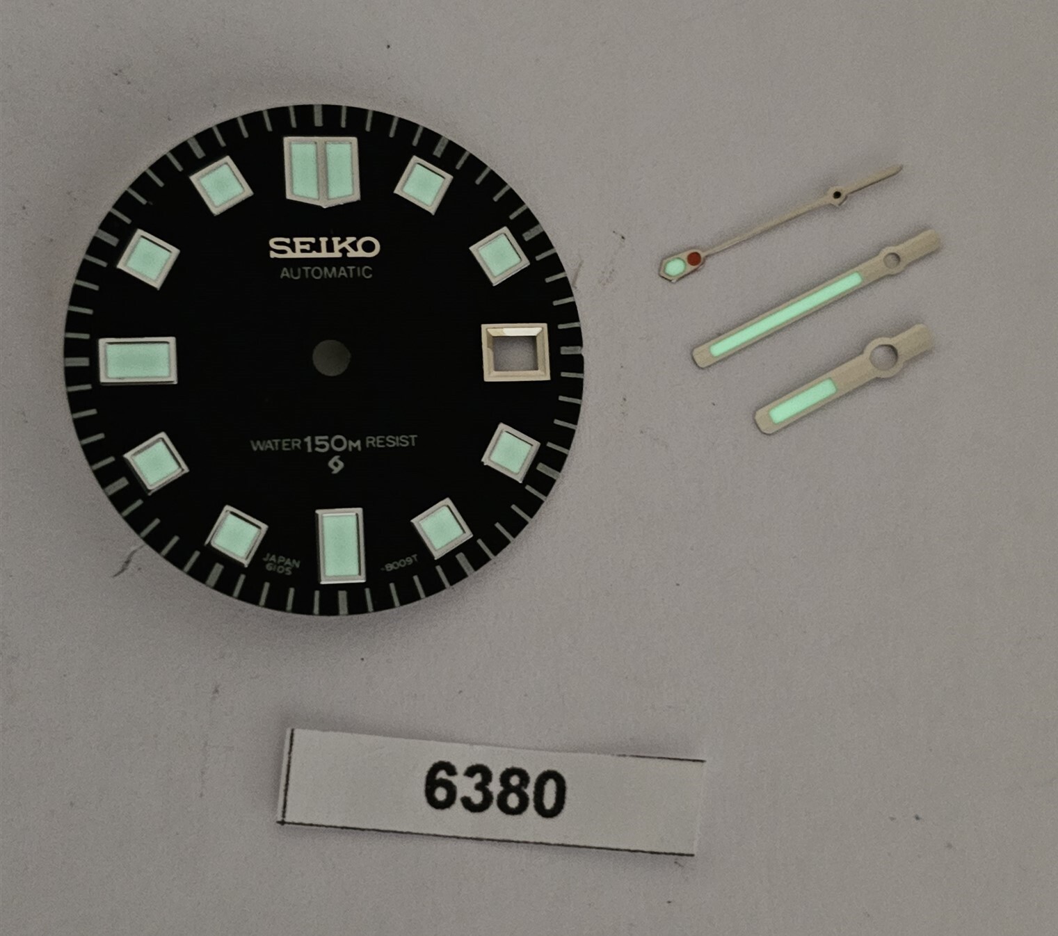 NEW SEIKO SUWA DIAL HAND SET 6105 8000 6105-8110 8119 WHITE VER. WATCH BVT06380