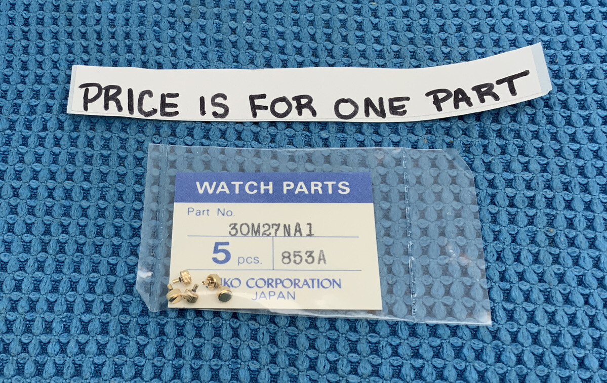 SEIKO crown 30M27NA1 Original New Old Stock. Price For One Crown. 22m-30n R