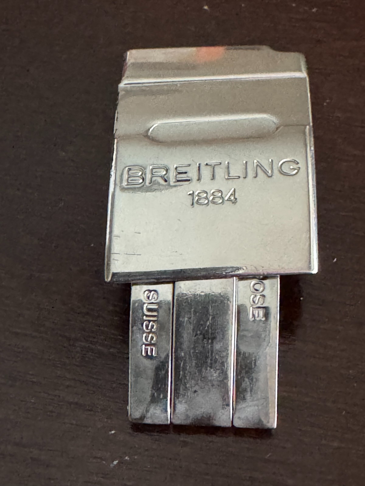 GENUINE BREITLING CHRONOMAT STAINLESS STEEL 22MM 372A CLASP NO FLIP LOCK