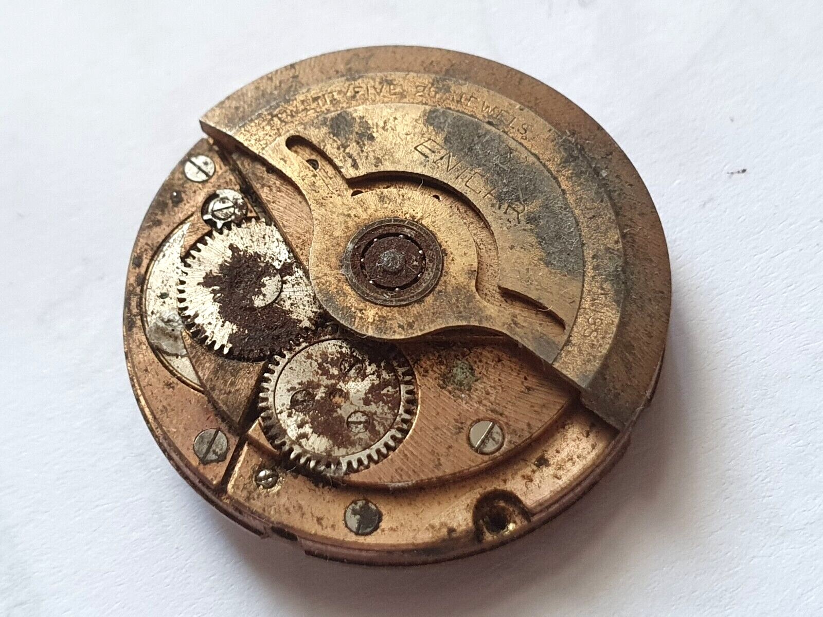 ENICAR cal 125 watch automatic movement only Rusted project