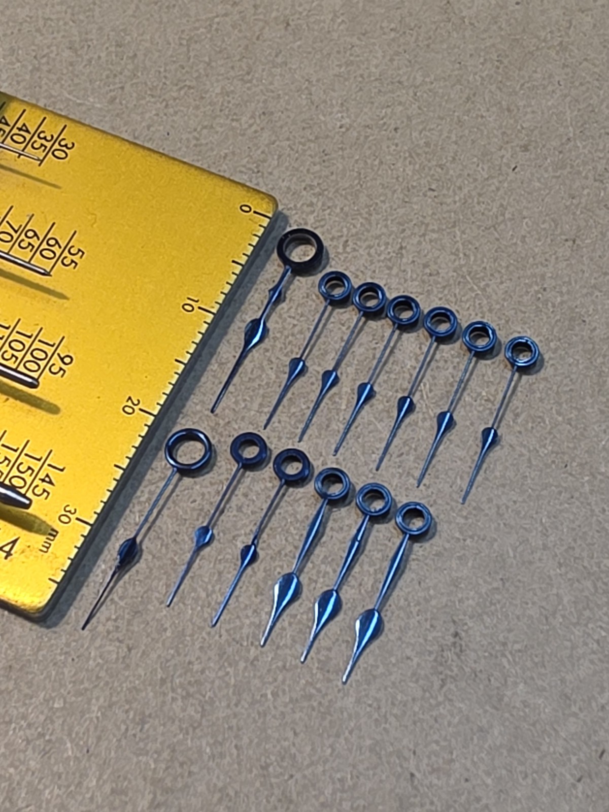 Lot Of 13 Mixed American Pocket Watch Spade Hour Hands-18s×2, 16s×11