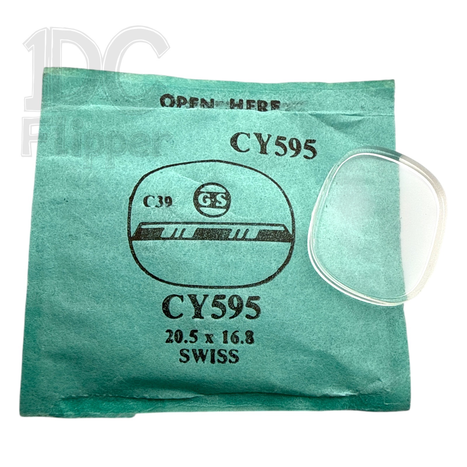 Swiss Watch Crystal G-S CY595 20.5 x 16.8mm Rectangle Cushion Shape Ladies Read!