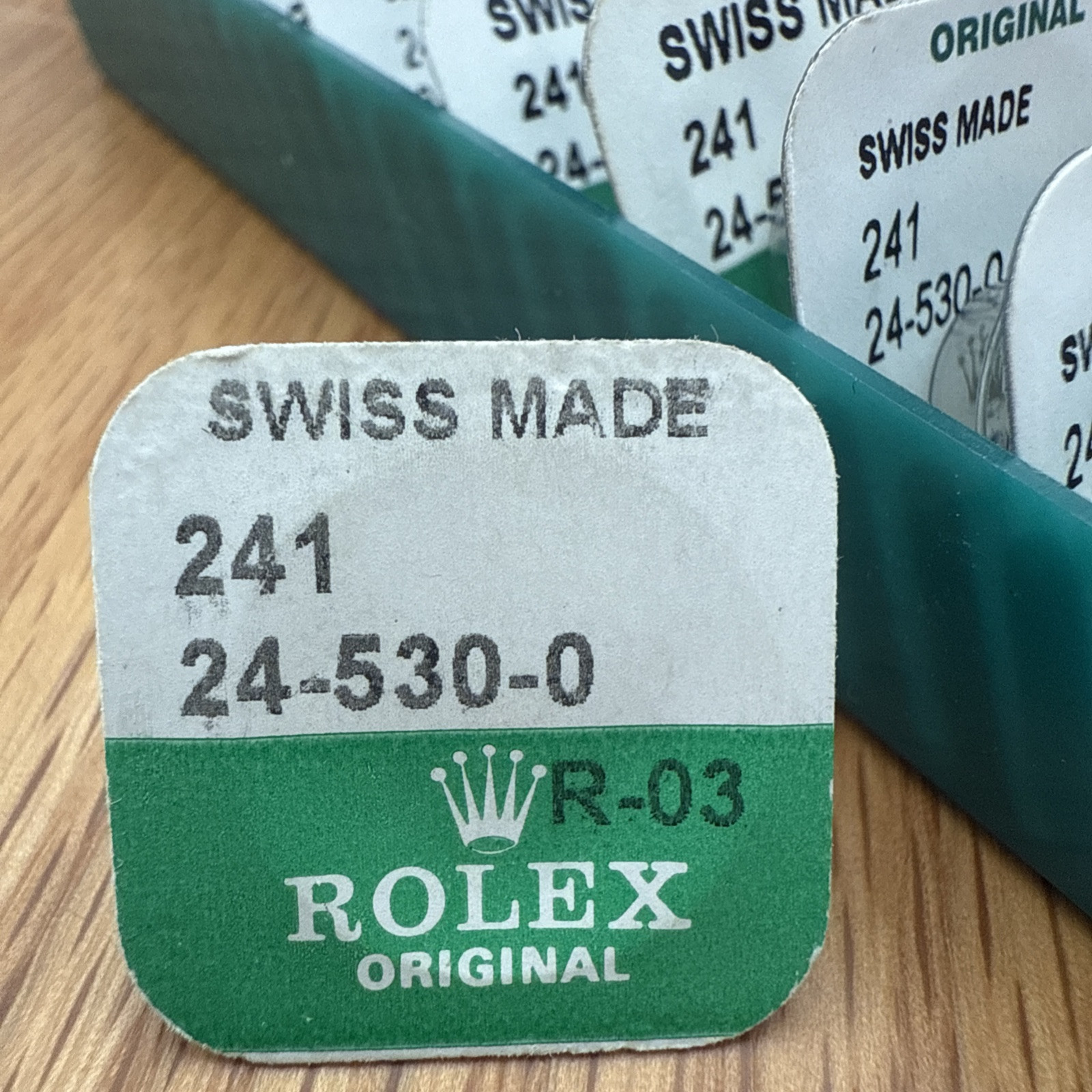 Rolex 24-530-0 5 mm stainless steel crown in original package