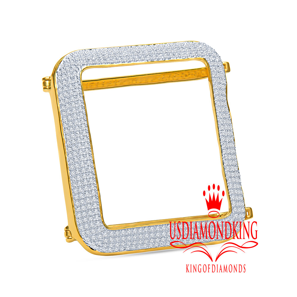 Real Genuine Diamond Series # 1 Apple Watch Cover Case 42MM Sport Bezel 1.50 Ct.