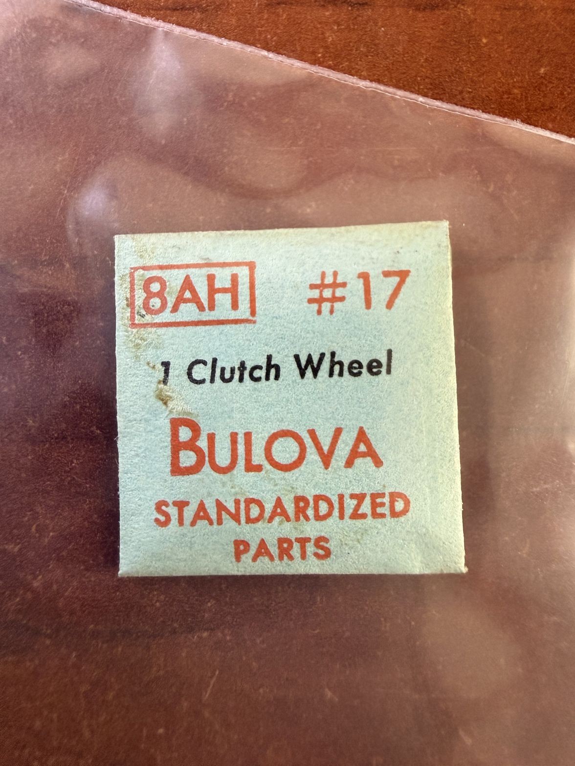Bulova 8AH Clutch Wheel #17 NOS Genuine Vintage Watch Part New Old Stock